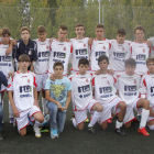 Formación del equipo cadete que milita esta temporada en la categoría Regional sin las equipaciones de este año