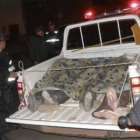 Los cuerpos de los cuatro ciudadanos españoles son trasladados a la morgue de Cuzco.