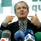 El eurodiputado socialista Luis Yáñez explicó lo ocurrido en una rueda de prensa.