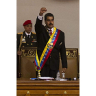 Maduro, durante el acto de su investidura .