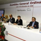 Un momento de la asamblea de Caja España celebrada el sábado día 13