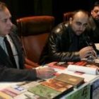El equipo directivo de Simbiosis ayer en el Juan del Enzina