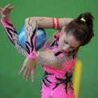 Carolina Rodríguez, durante un entrenamiento.