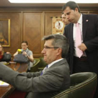 Francisco Fernández, con Ibán García del Blanco y Miguel Ángel Fernández Cardo