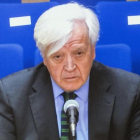 El exasesor jurídico de la casa real, José Manuel Romero, conde de Fontao en su declaración como testigo ante el tribunal de Palma por el 'caso Nóos'.