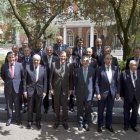 En el centro, Mariano Rajoy, junto a los dirigentes de las grandes empresas españolas.