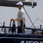 Felipe VI a bordo del Aifos. /