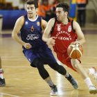 El Basket León se trae la victoria de Oviedo. FERNANDO OTERO