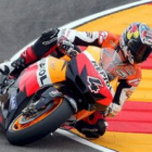 Dani Pedrosa, en los entrenamientos de ayer, es junto a Lorenzo el principal aspirante al triunfo en