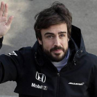 Fernando Alonso, en Montmeló, el pasado 20 de febrero, dos días antes de sufrir el accidente en el Circuit de Catalunya.