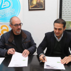 El presidente de Proyecto Hombre, Jorge Peña, y el portavoz de Calor Erbi, Diego Lamelas.
