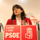 Soraya Rodríguez, ayer, en la rueda de prensa.