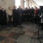 La salve a la Inmaculada congregó al equipo de gobierno municipal en el acto de la Plaza Mayor