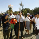 En ciertos momentos del recorrido, que se prolongó 19 kilómetros, el viento entorpeció la puja de lo