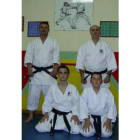 Miguel Ángel (derecha), con sus compañeros Ismael, Marcos y José