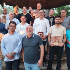 Foto de familia de los premiados en la XXI Feria del Vino de la DO León. DL