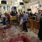 Atentado contra una iglesia copta en Tanta, el pasado 9 de abril.