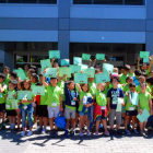 Los alumnos participantes en el Campus Tecnológico reciben los diplomas. DL