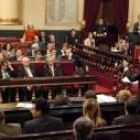 El presidente del Gobierno, en una de sus intervenciones ayer en la Cámara Alta