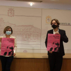 Fernández y Saravia, ayer, en la presentación del premio. DL