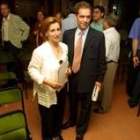 Fátima López Placer, junto a López Benito, el día que asumió la presidencia comarcal del PP