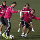 Cristiano Ronaldo en un entrenamiento.