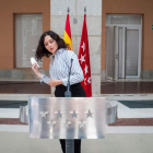 Isabel Díaz Ayuso ayer, en la rueda de prensa tras la reunión del Consejo de Gobierno de la Comunidad de Madrid. LUCA PIERGIOVANNI