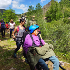 Elena, dormida por el traqueteo. ANA GAITERO