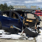 Accidente de un Tesla el pasado 25 de marzo del 2018 en California.