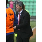 El técnico canario pedía calma a sus jugadores en el Romano de Mérida de esta forma tan elocuente