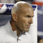 Zidane, en el último partido del Madrid