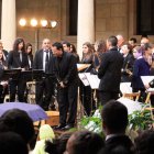 Una de las bandas que actuó ayer en el Palacio de los Guzmanes.