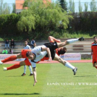 Momento del choque entre Iñaki y José Carlos.