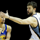 Marc Gasol en un partido ante los Warriors.
