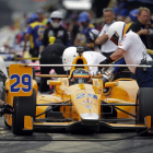 Fernando Alonso, durante los entrenamientos.