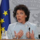 Isabel Celaá, portavoz del Gobierno.