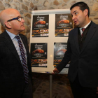 Óscar Ramos y Javier García Bueso, ayer en Carracedelo a la hora de presentar la promoción