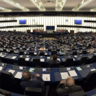 Vista del salón de plenos del Parlamento Europeo.