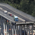 El puente Morandi, tras el accidente, el pasado agosto