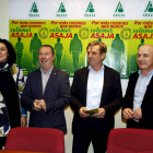 Los directivos de Asaja Nuria Ruiz, Donaciano Dujo, José Antonio Turrado y Arsenio García. MARCIANO PÉREZ