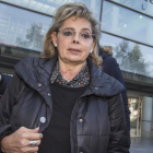 María José Alcón, este lunes, a su llegada a los juzgados de Valencia.