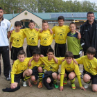 Formación del equipo de la Peña alevín.