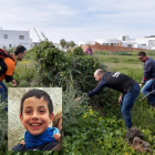 Dispositivo de búsqueda de Gabriel Cruz, el niño de 8 años desaparecido en Níjar (Almería), reanudado hoy en el paraje de las Horticuelas en Nijar (Almeria).