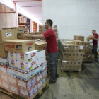 Almacén de alimentos de la Cruz Roja, en una imagen de archivo.