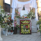 La Virgen patrona de La Robla descansará en la parroquia de San Roque hasta este domingo.