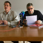 El alcalde, Arsenio García, y el concejal Manuel Ortiz. DL