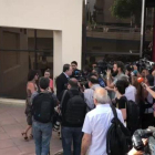 Llegada de Juana Rivas a los juzgados.