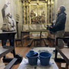 Cubos en la capilla del Cristo de la catedral de Santiago.