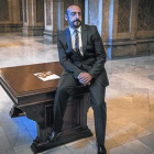 Jordi Cañas, en los pasillos del Parlament, cuando era diputado.