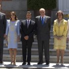 El príncipe Felipe, el matrimonio Peña Nieto, los reyes y la princesa Letizia.